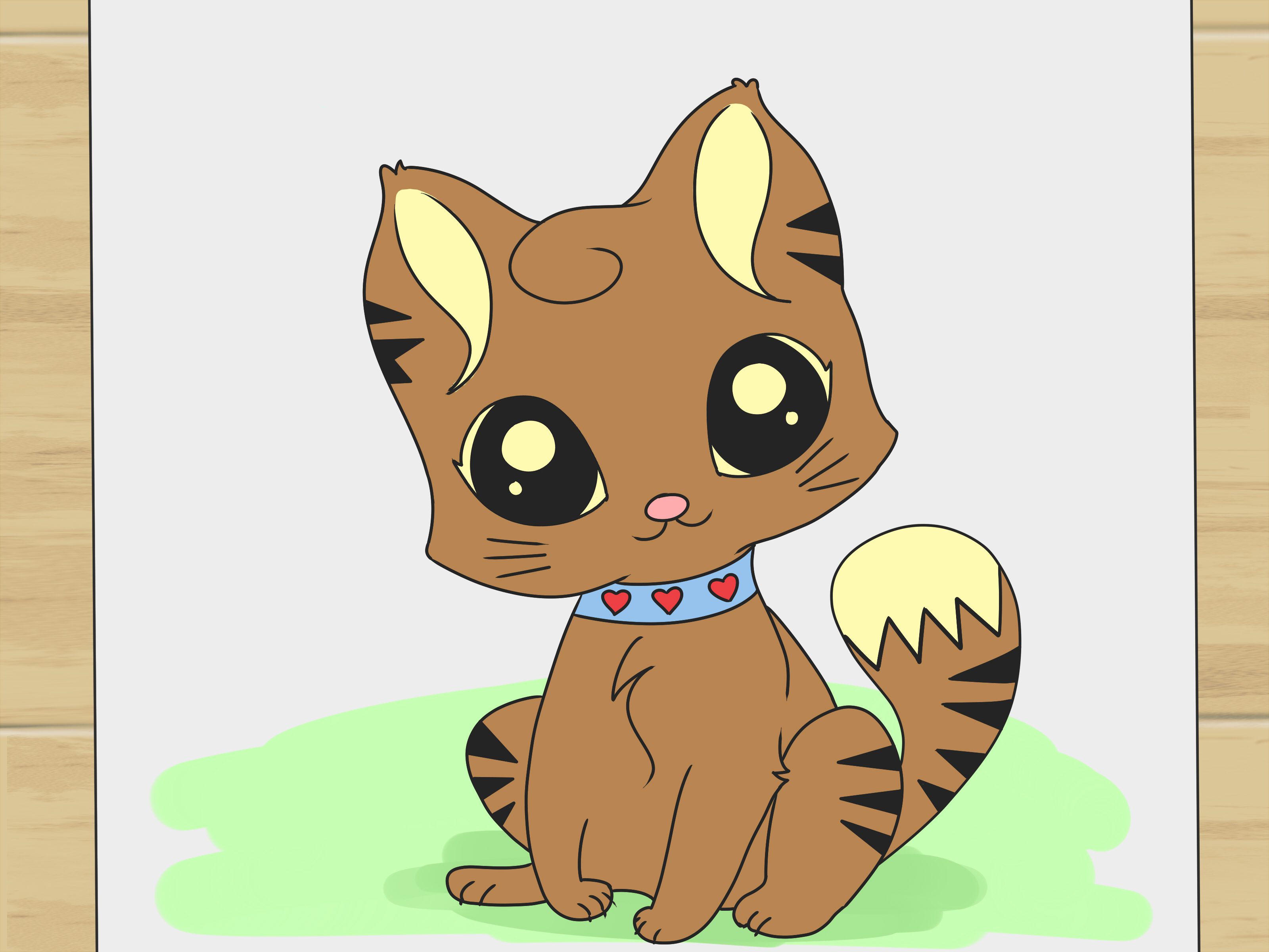 Easy Cute Cat Drawing at GetDrawings | Free download