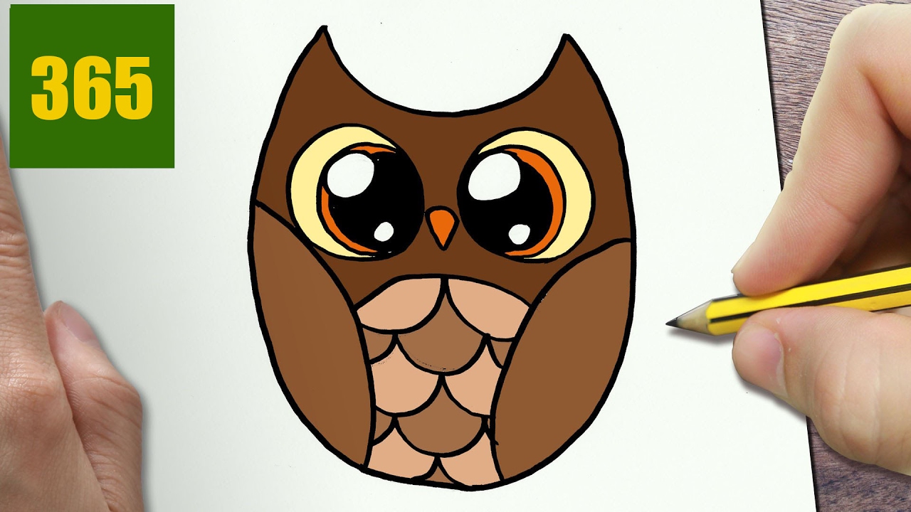 Easy Cute Owl Drawing at GetDrawings | Free download