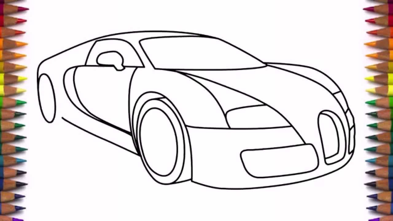 Car Line Drawing Easy : How to Draw an Easy Car · Art Projects for Kids