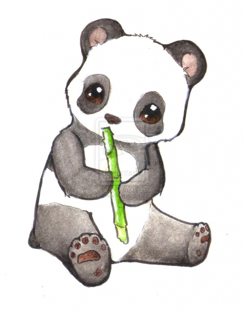 Easy Drawing Panda at GetDrawings | Free download