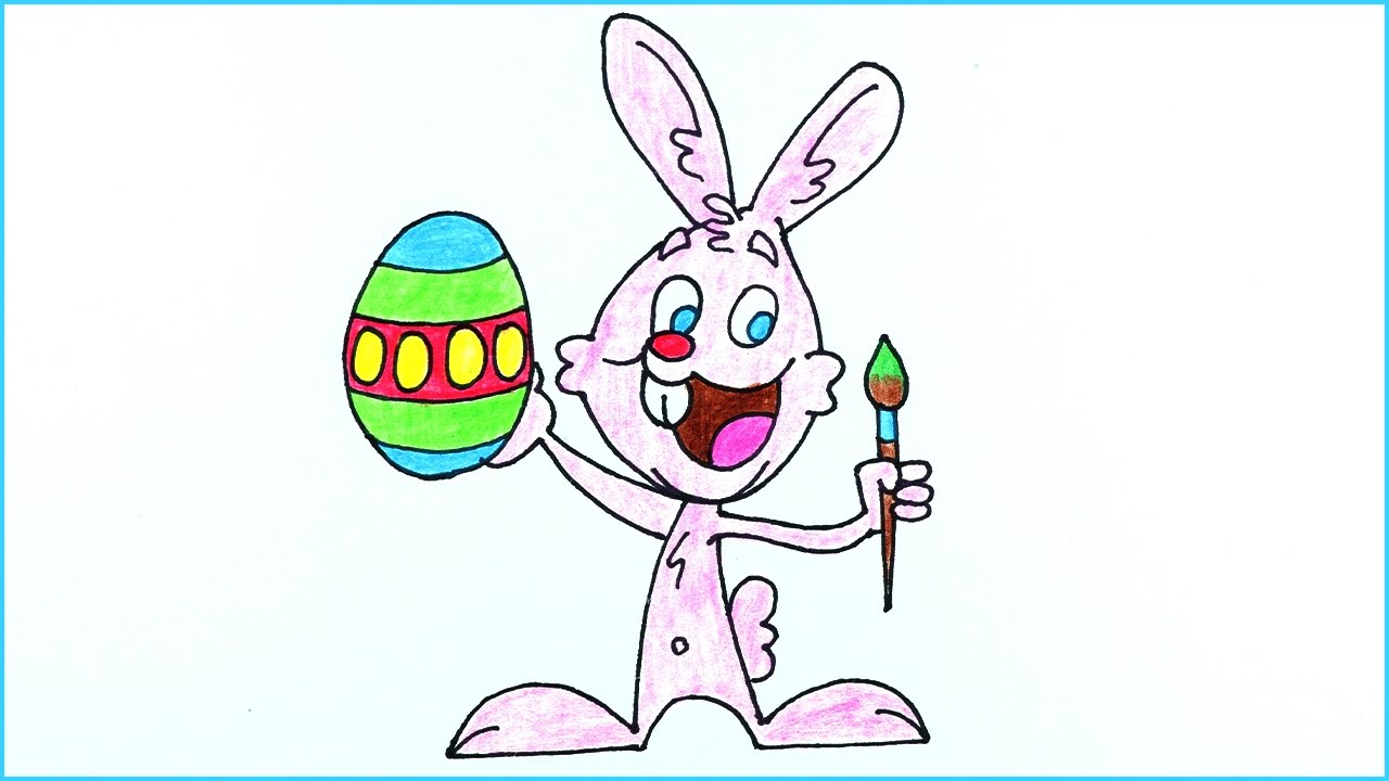 Easy Easter Bunny Drawing at GetDrawings | Free download