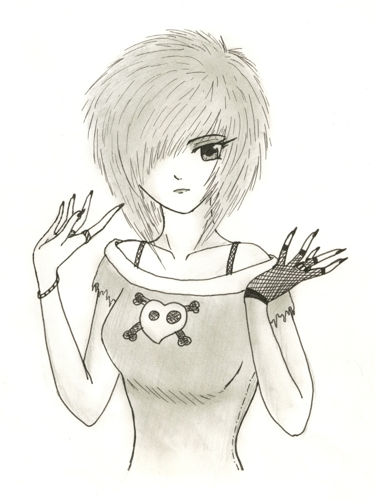The best free Emo drawing images. Download from 1521 free drawings of