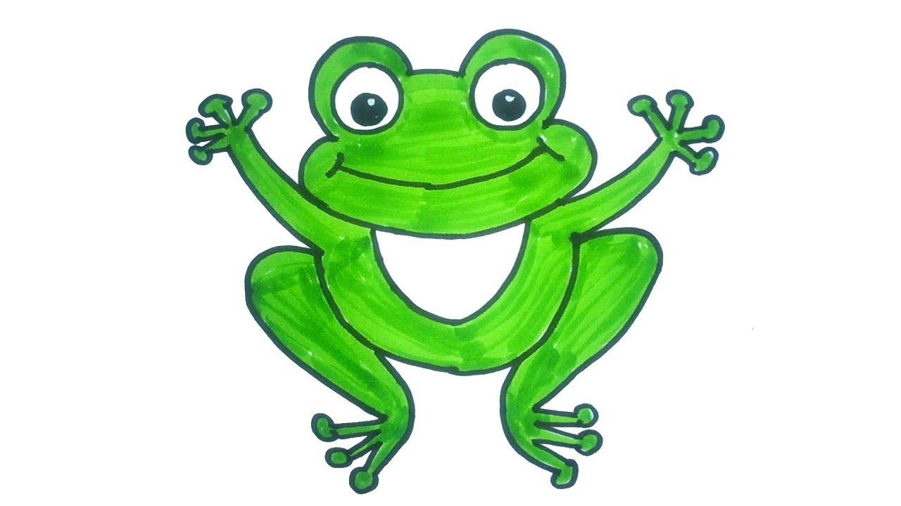 Easy Frog Drawing at GetDrawings | Free download