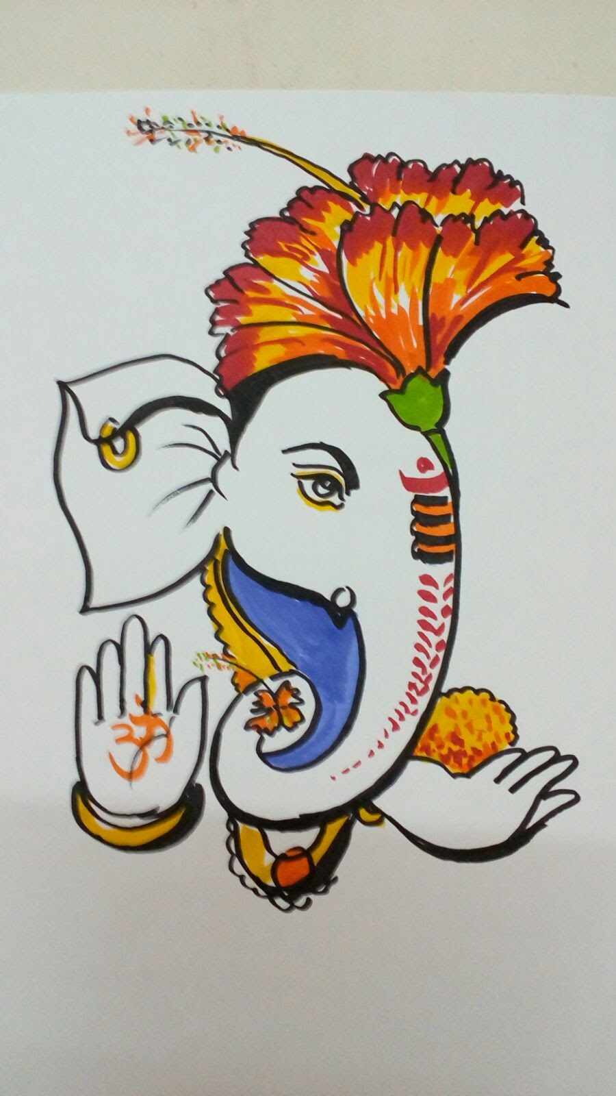 Easy Ganesha Drawing at GetDrawings | Free download