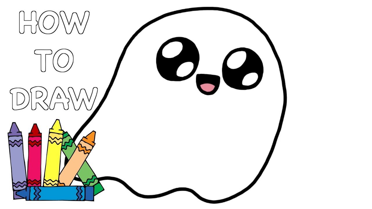 cute ghost drawing