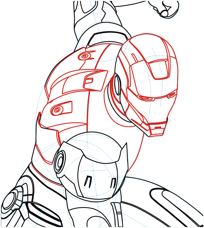 Easy Iron Man Drawing at GetDrawings Free download