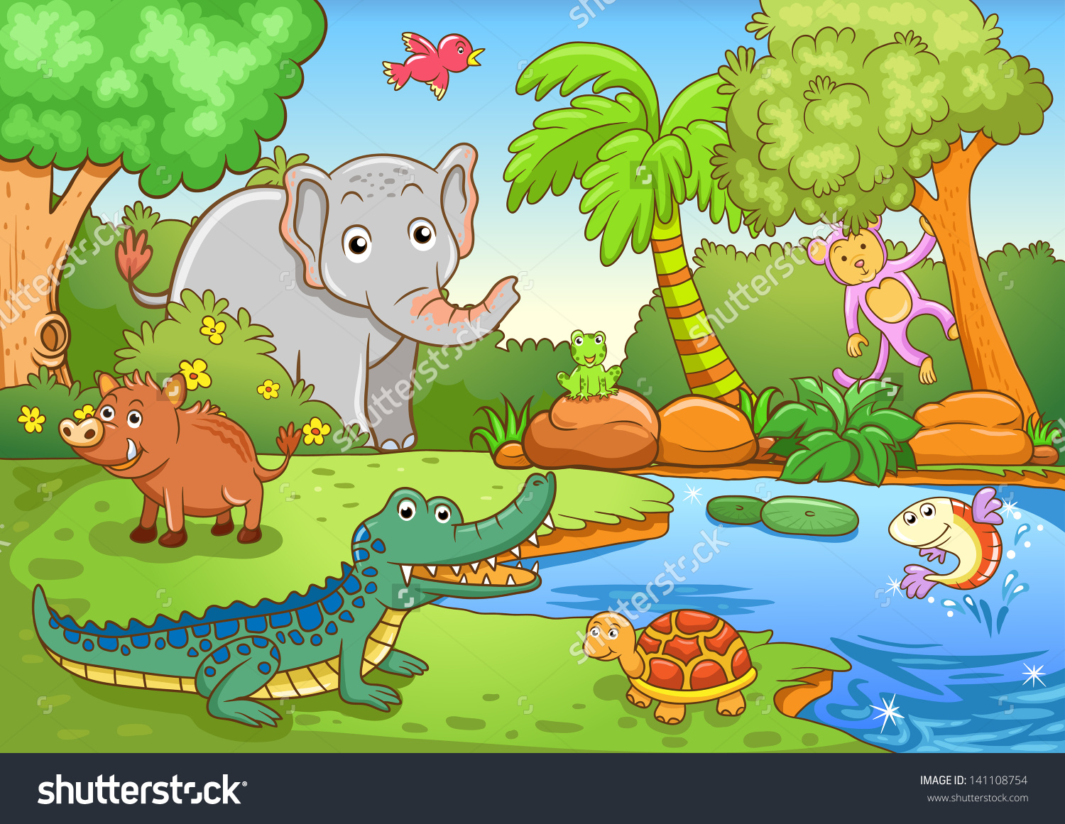 Rainforest Drawing With Animals Easy / Published on march 22, 2019