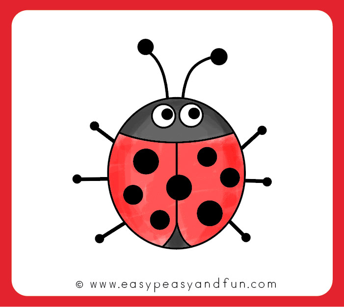 Easy Ladybug Drawing at GetDrawings | Free download