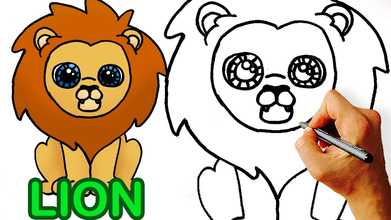 Easy Lion Drawing at GetDrawings | Free download