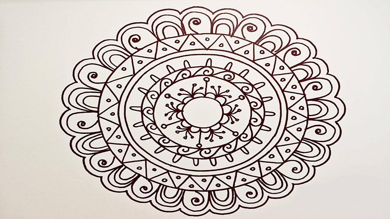 Easy Mandala Drawing at GetDrawings Free download