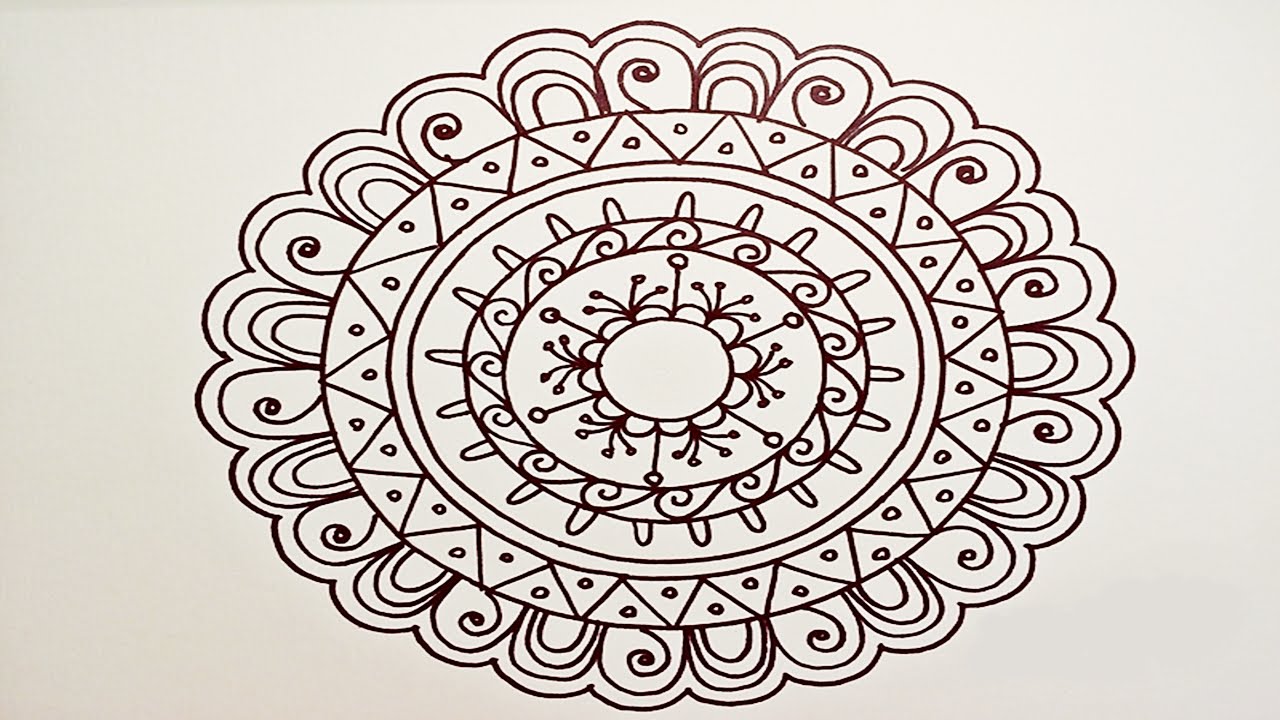 Easy Mandala Drawing At GetDrawings Free Download