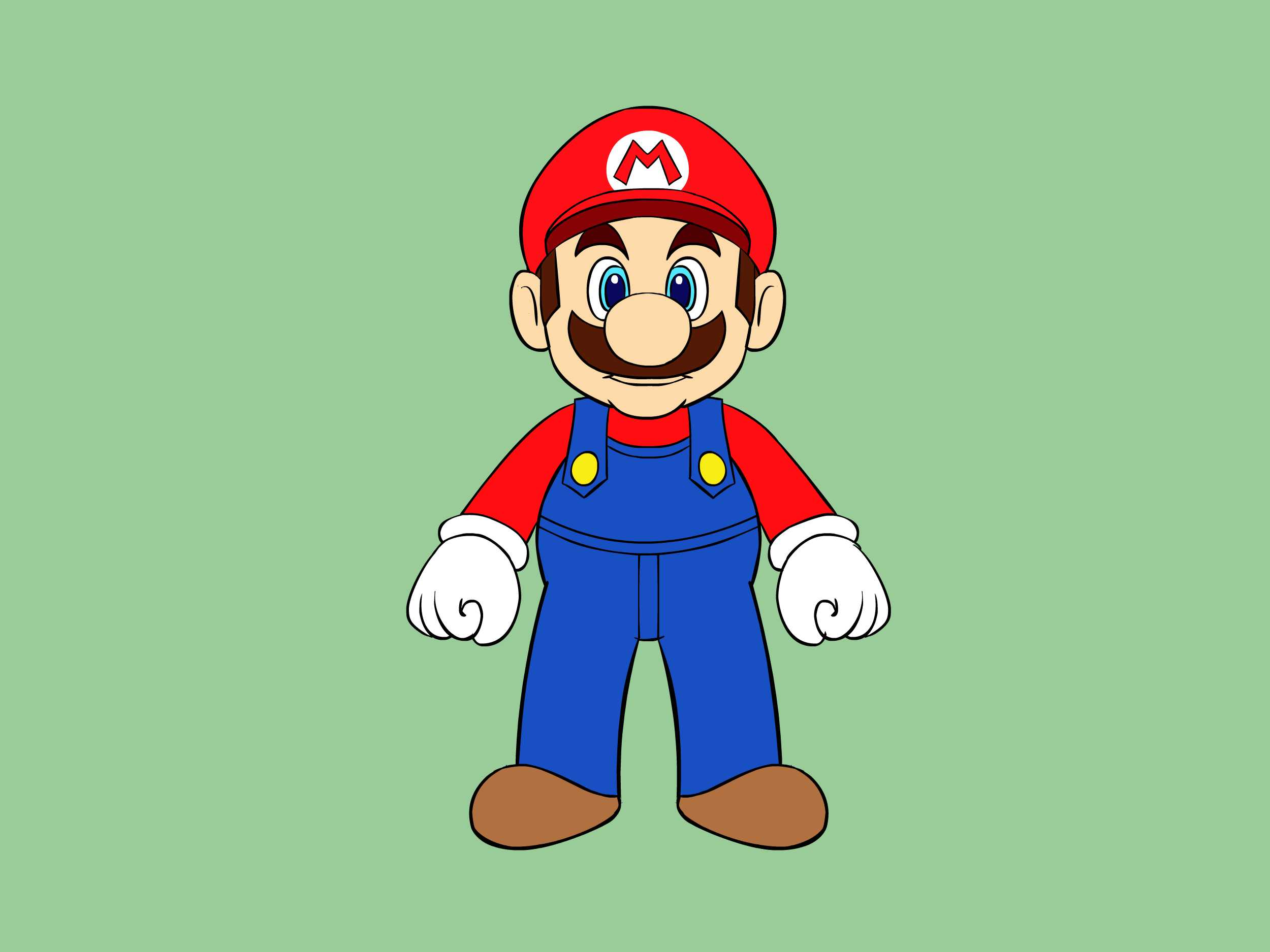 Easy Mario Drawing at GetDrawings Free download