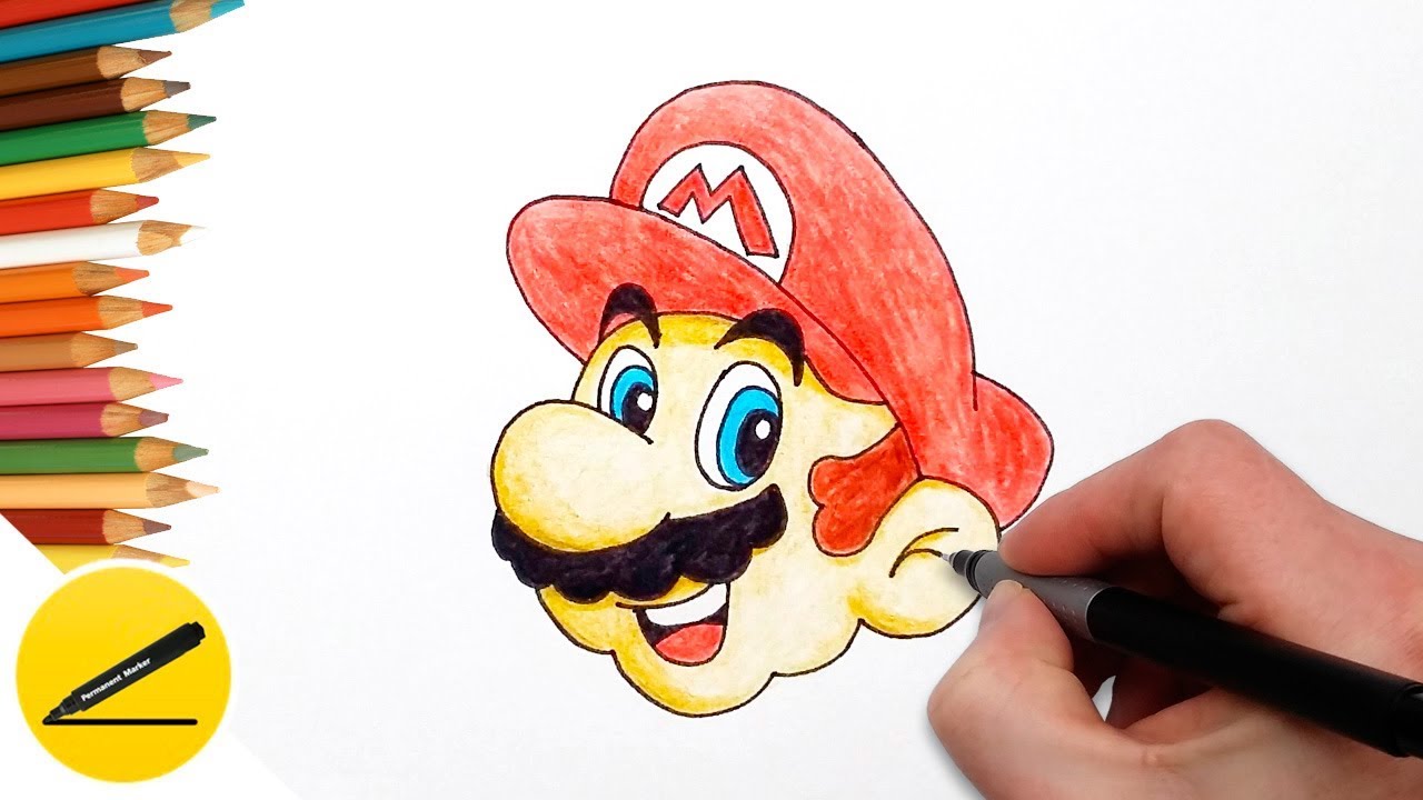 Easy Mario Drawing at GetDrawings | Free download