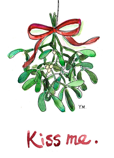 Easy Mistletoe Drawing at GetDrawings | Free download