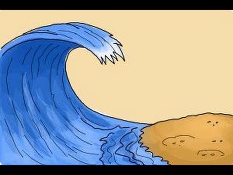 ocean waves simple drawing