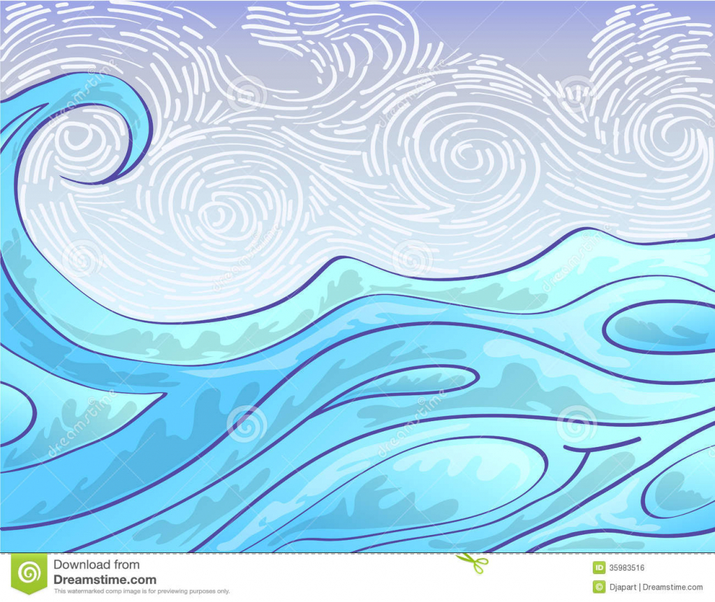 Easy Ocean Drawing at GetDrawings | Free download