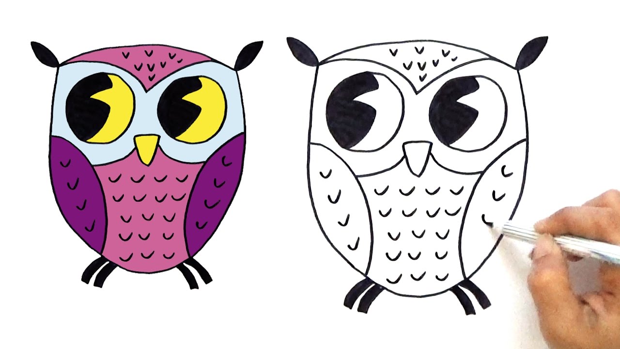 Easy Owl Drawing Step By Step At GetDrawings Free Download