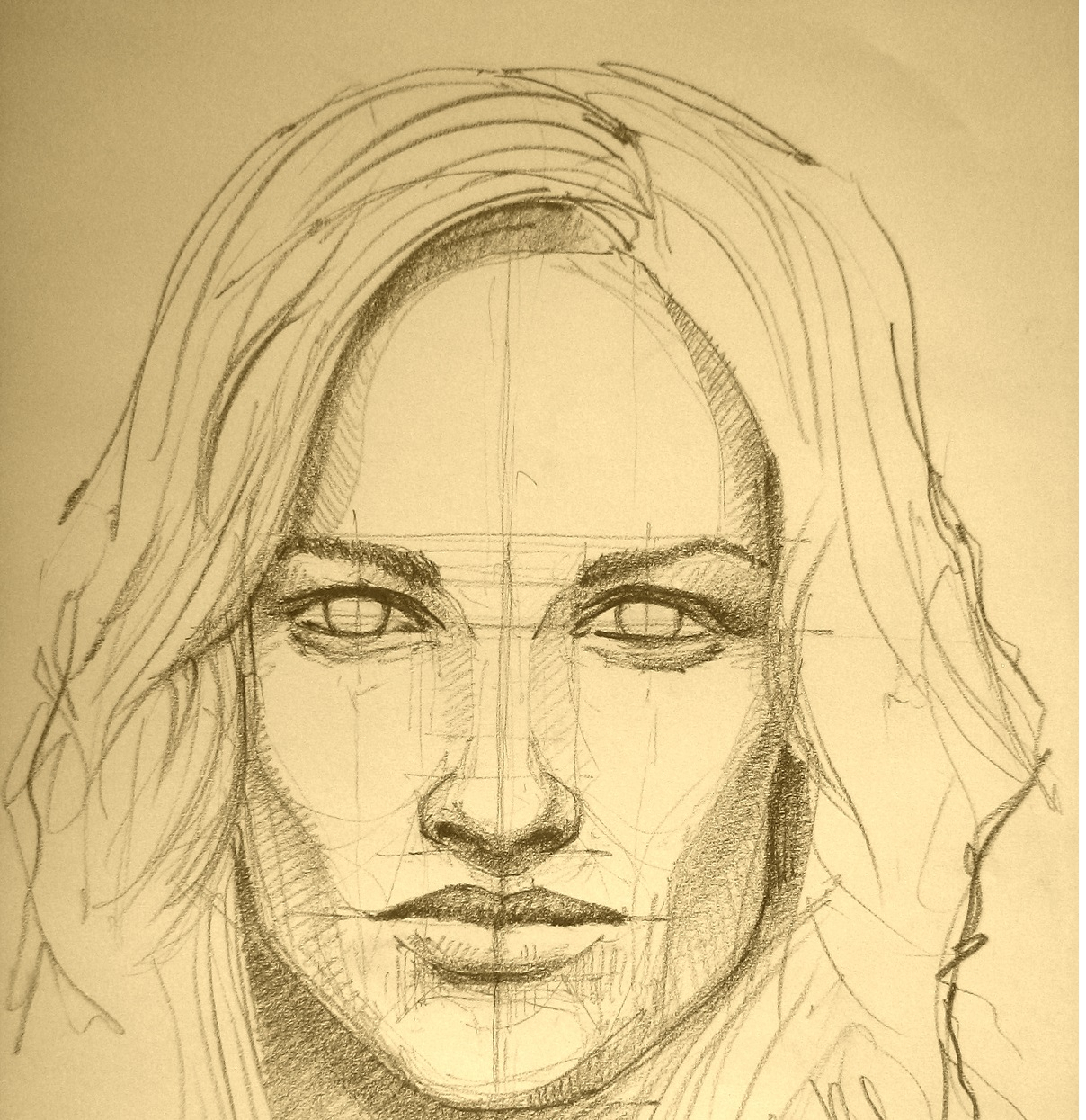 Easy Portrait Pencil Sketch