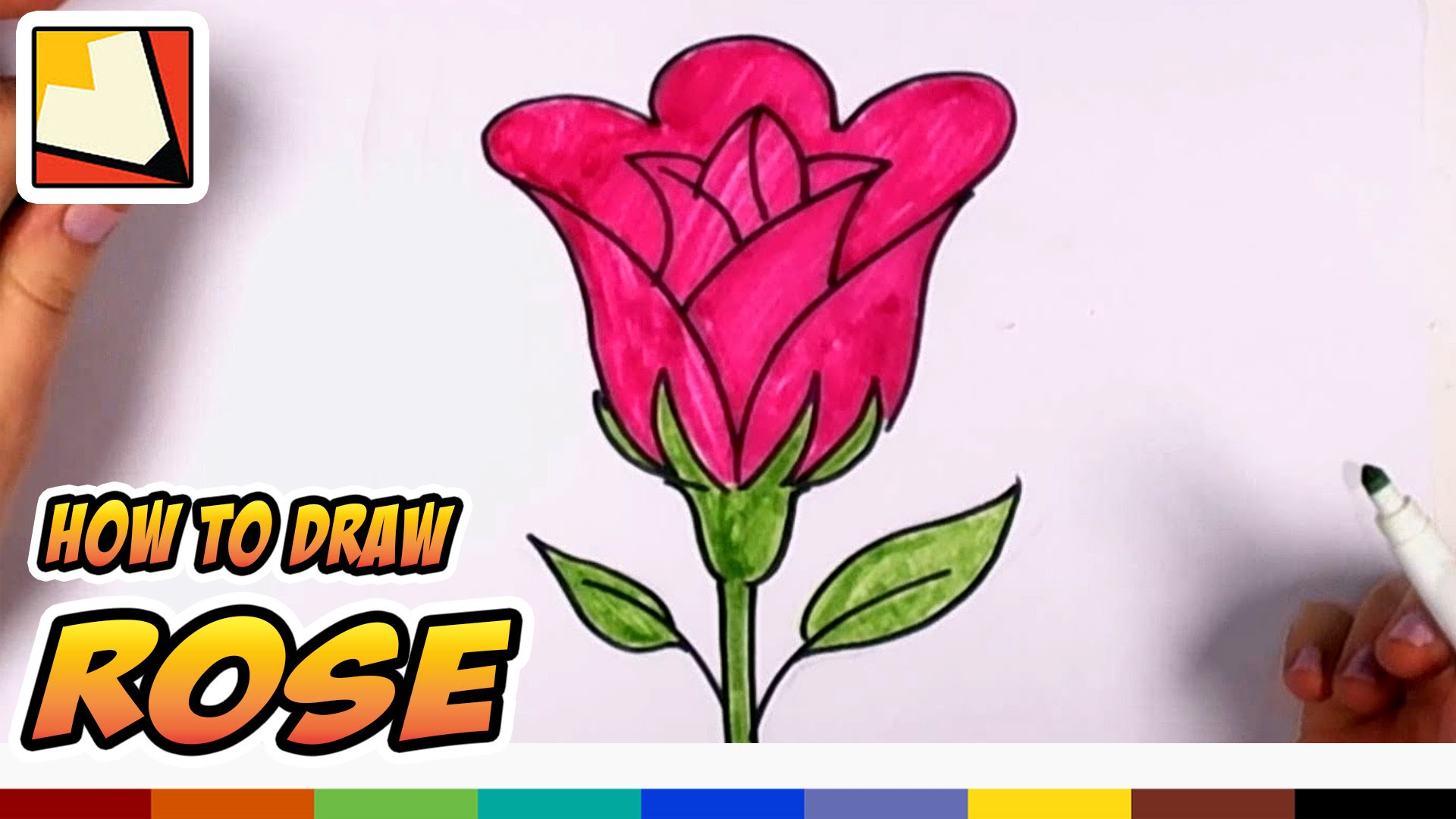 how-to-draw-a-rose-easy-viyoutube