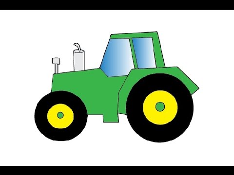 Easy Tractor Drawing At Getdrawings 