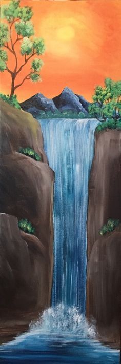 Easy Waterfall Drawing at GetDrawings | Free download