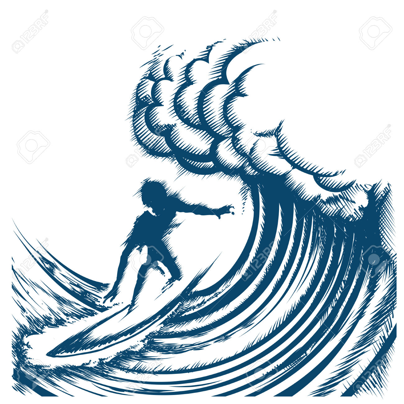 Easy Wave Drawing at GetDrawings | Free download