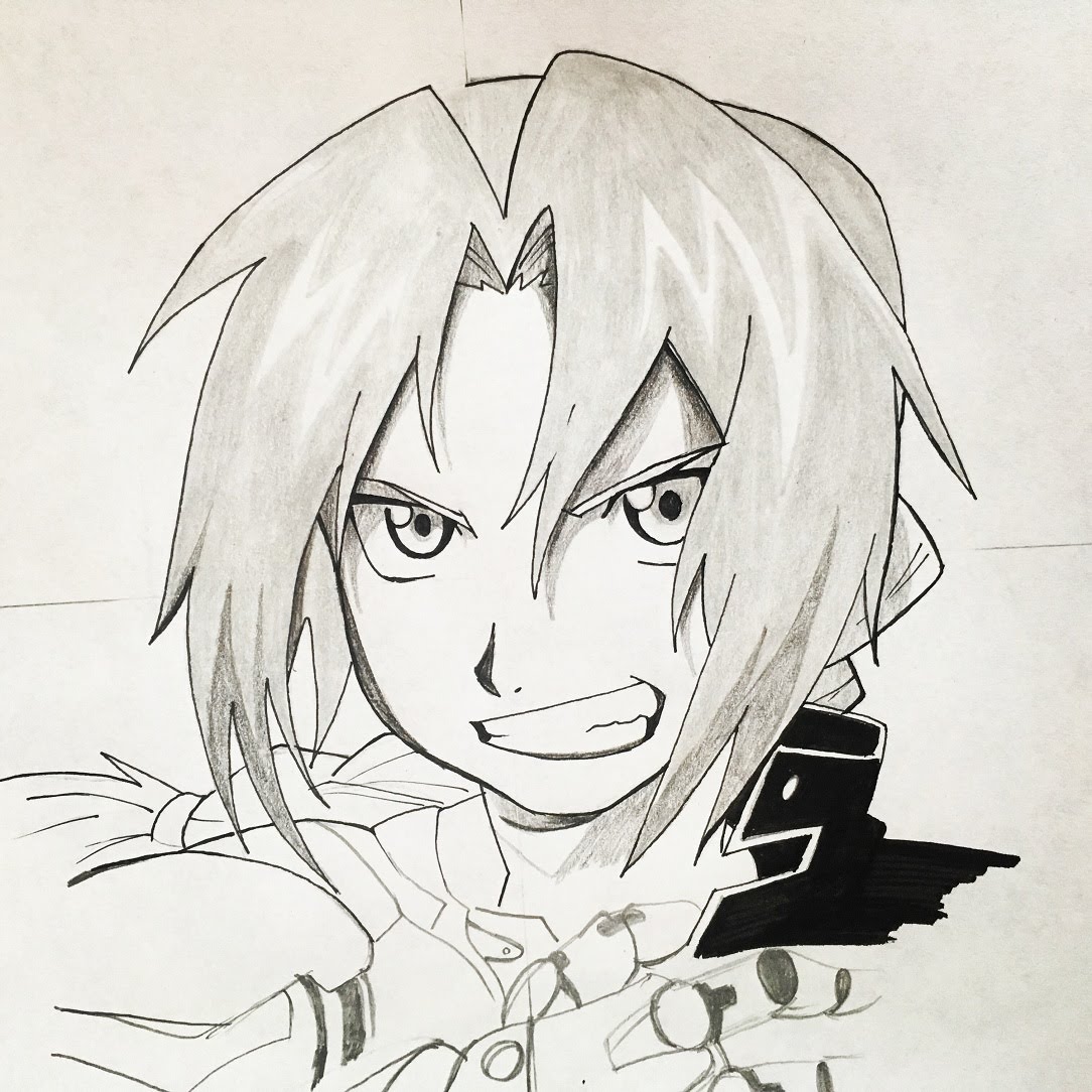 Edward Elric Drawing at GetDrawings | Free download