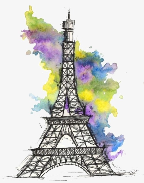 Eiffel Tower Cartoon Drawing at GetDrawings Free download