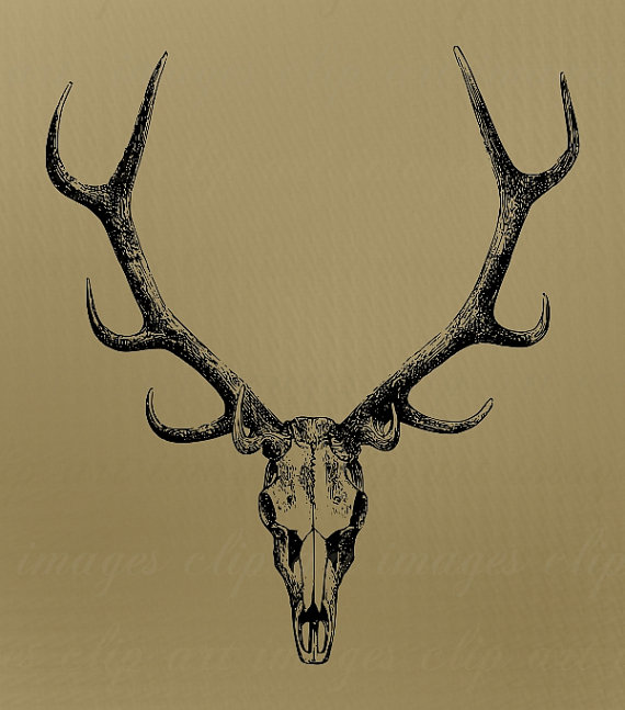 Printable Moose Antlers Template.