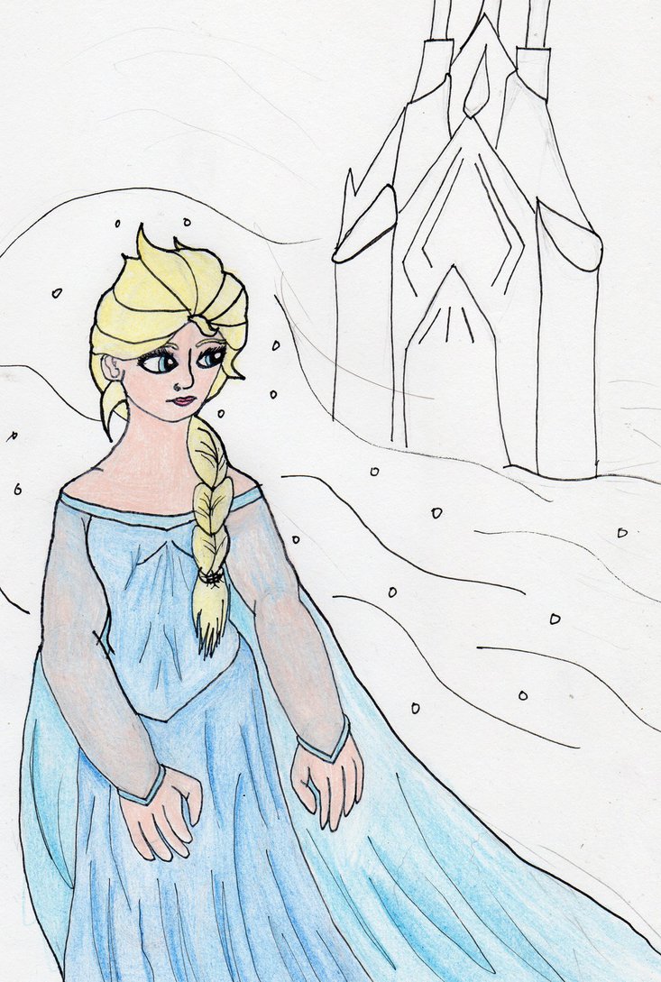Elsa Castle Drawing at GetDrawings Free download