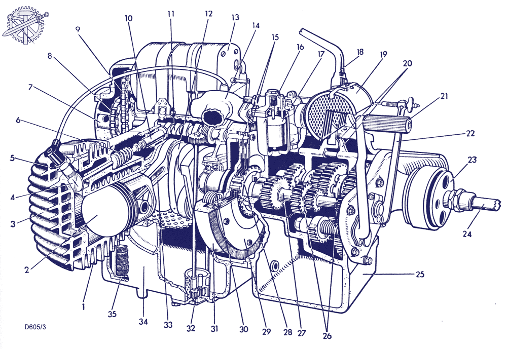 Engine Parts Drawing at GetDrawings | Free download