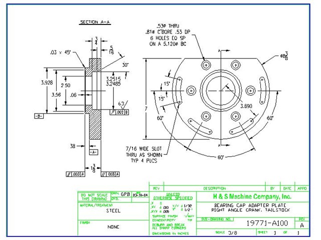 engineering drawing model