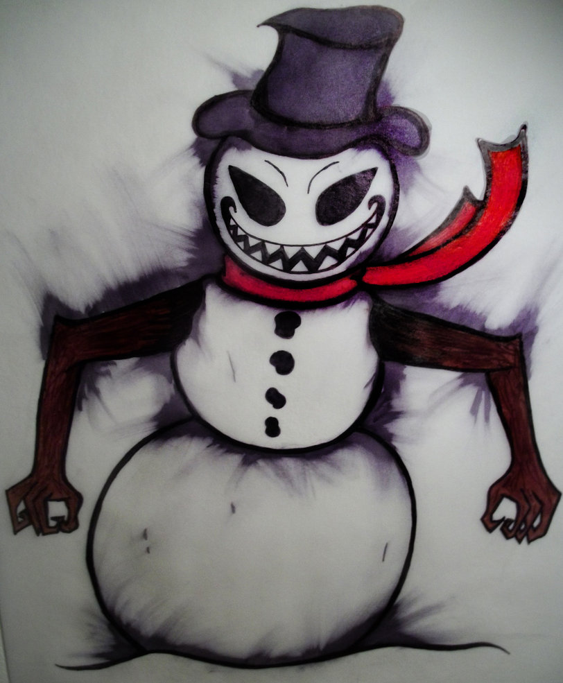 Evil Snowman Drawing At Getdrawings Free Download 