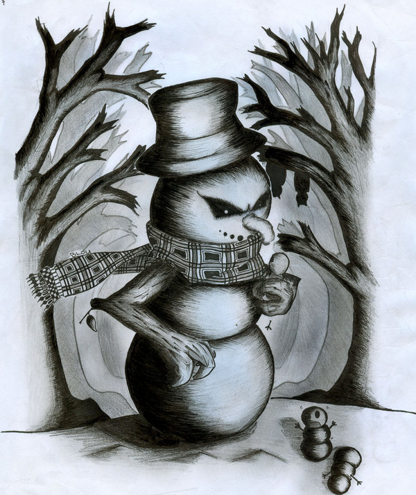 Evil Snowman Drawing at GetDrawings Free download