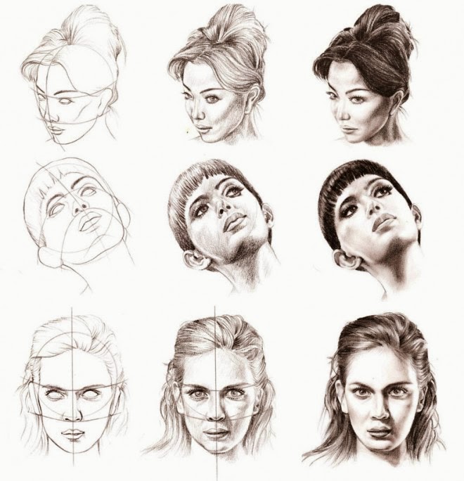 Face Angles Drawing at GetDrawings Free download