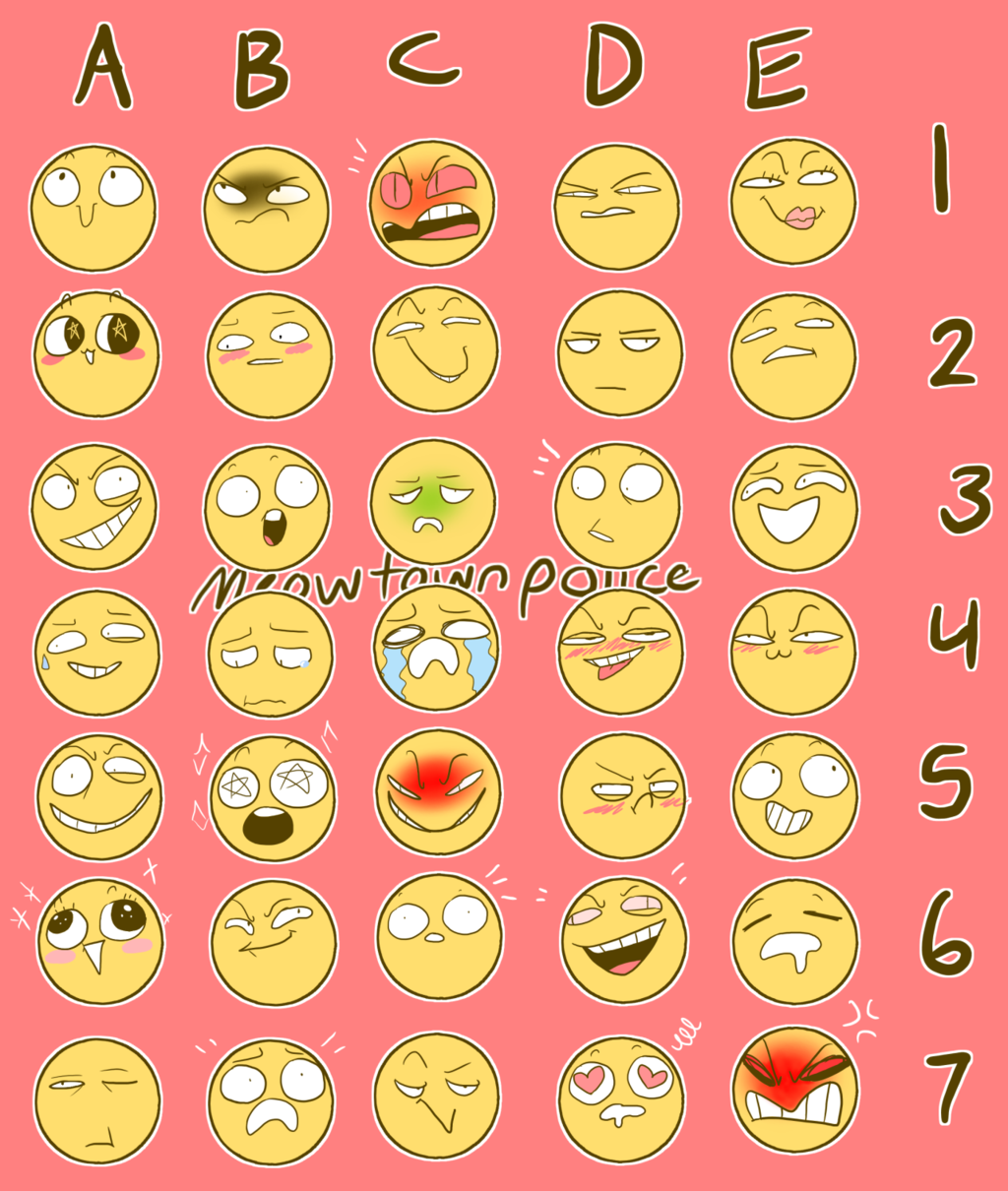 Facial Expressions Chart Drawing at GetDrawings Free download