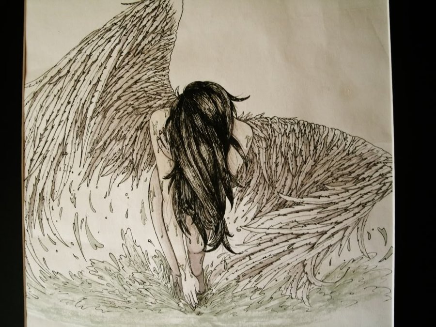 Fallen Angel Drawing at GetDrawings Free download