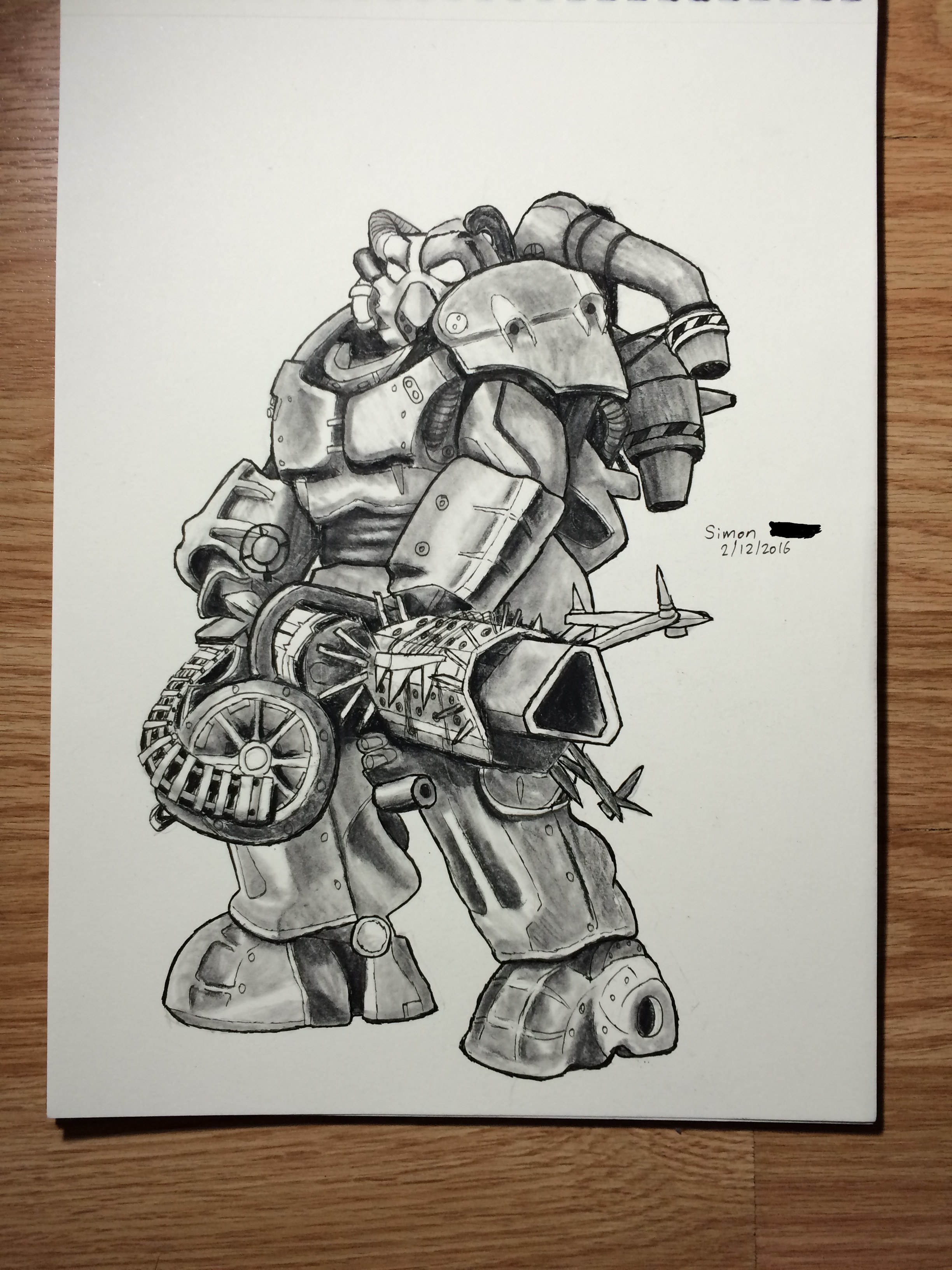 Fallout Power Armor Drawing at GetDrawings Free download