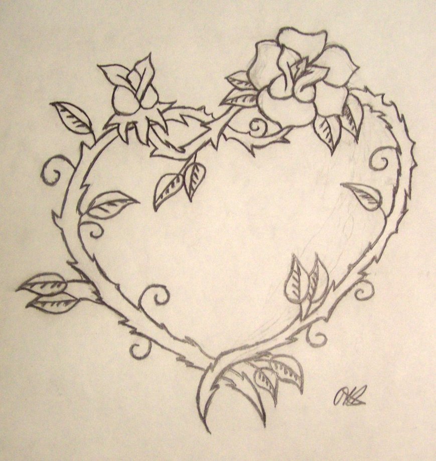 Fancy Heart Drawing at GetDrawings Free download