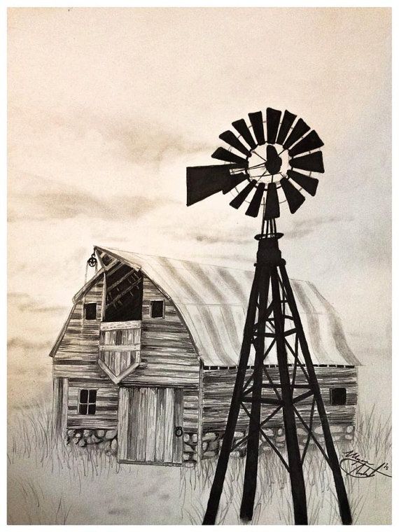 Farm Scene Drawing At Getdrawings Free Download