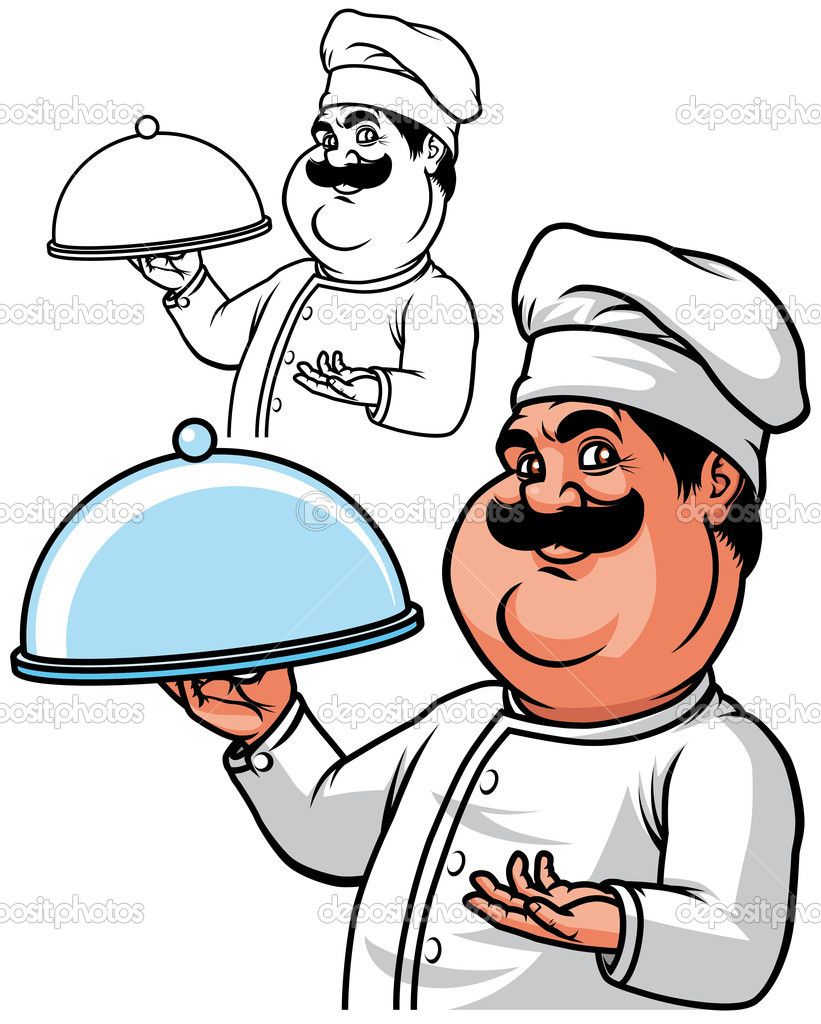 Fat Chef Drawing At Getdrawings Free Download