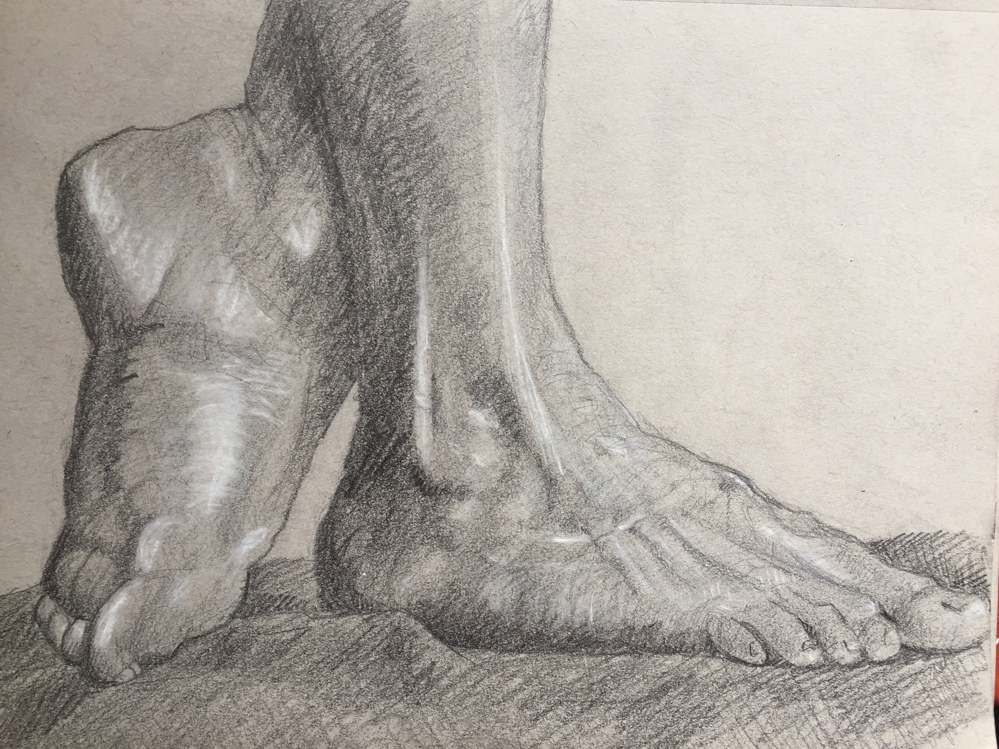 Bouchardon foot drawing