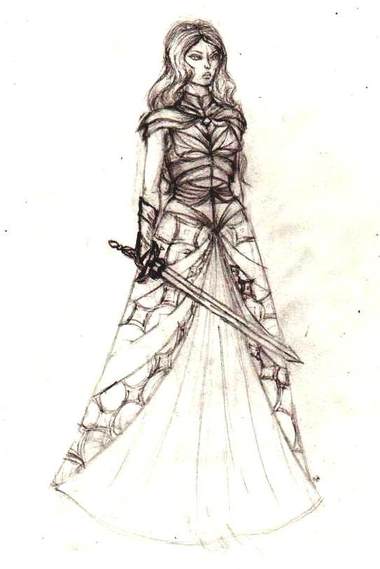 Female Armor Drawing at GetDrawings | Free download