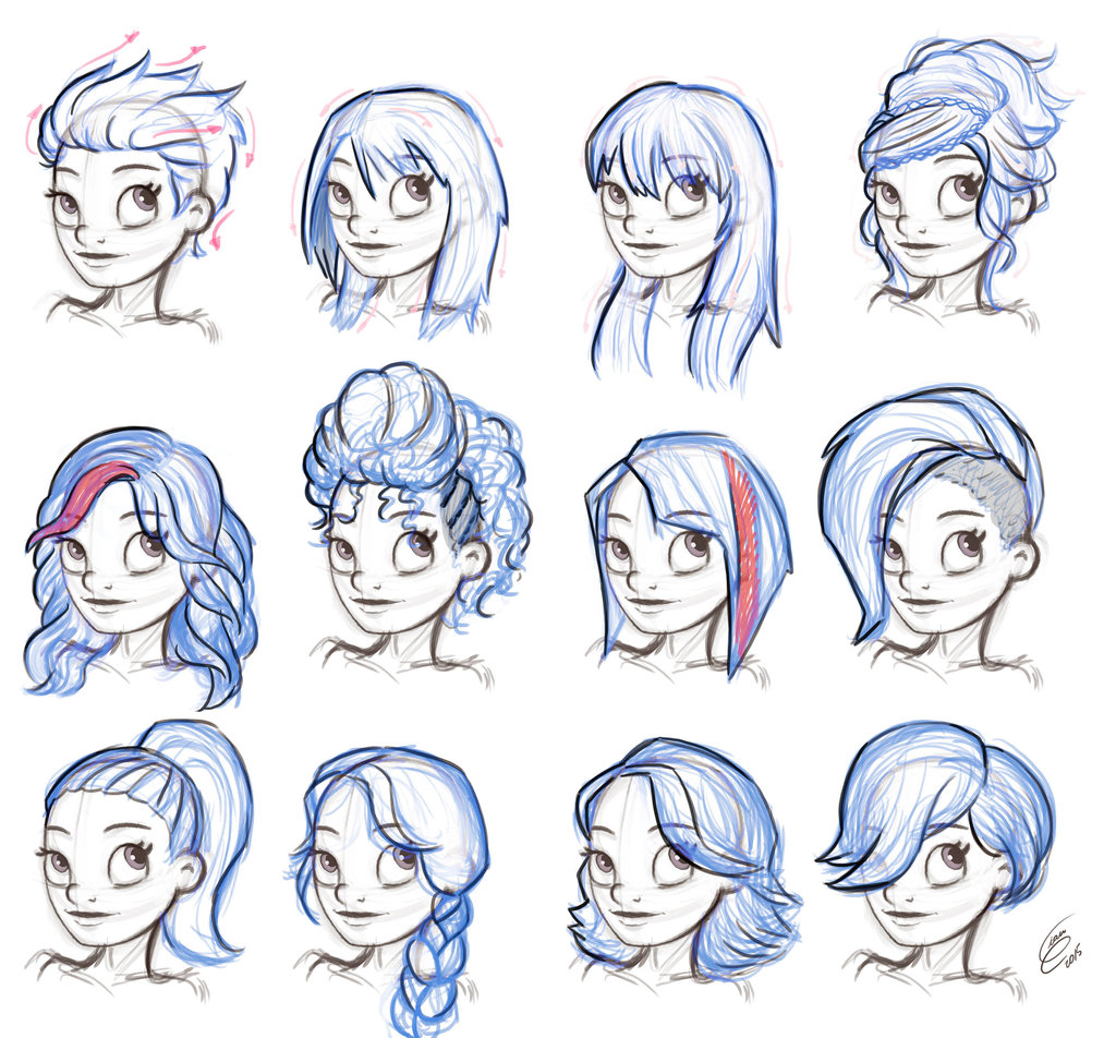 drawing hairstyles