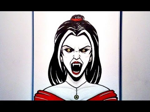 Female Vampire Drawing At Getdrawings Free Download