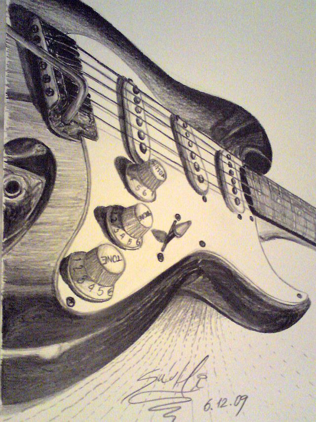 Fender Stratocaster Drawing at GetDrawings Free download