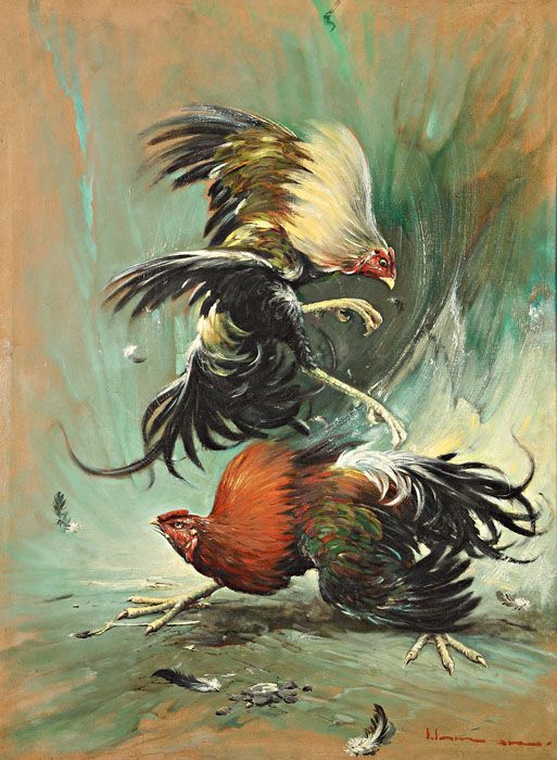 Fighting Rooster Drawing at GetDrawings Free download