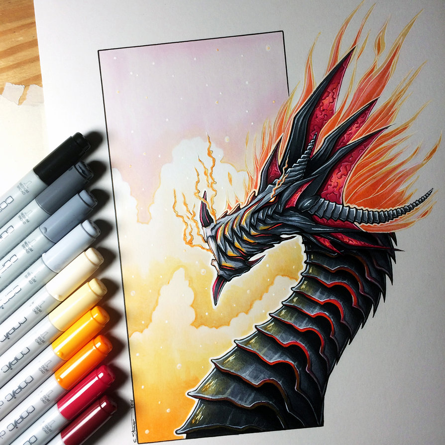Fire Dragon Drawing at GetDrawings Free download