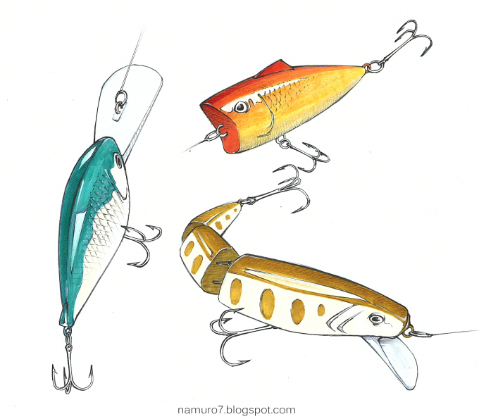 Fishing Lure Drawing at GetDrawings | Free download