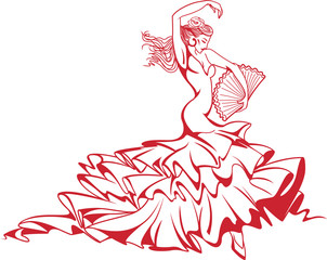 Flamenco Dancer Drawing at GetDrawings | Free download